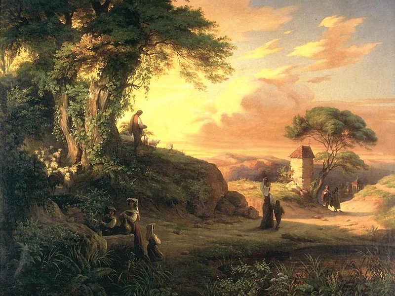 1818-Henrik Weber - Scena romantica